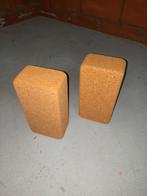 Yoga blocks kurk 2 stuks, Sport en Fitness, Ophalen of Verzenden, Zo goed als nieuw
