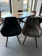 Eetkamerstoelen van Kick collection 10 stuks, Ophalen, Overige materialen, Zwart, Zo goed als nieuw