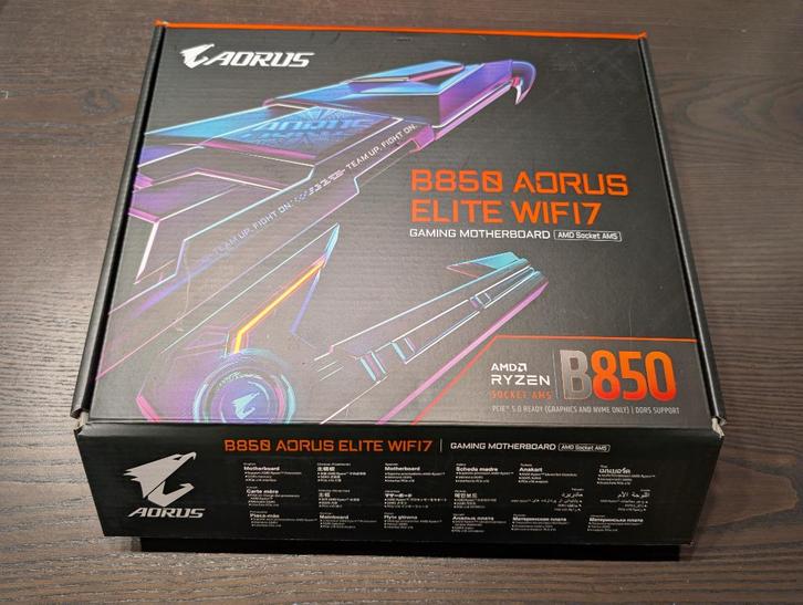 Gigabyte B850 AORUS ELITE WIFI7 - Ongebruikt, Computers en Software, Moederborden, Nieuw, AMD, DDR5, Ophalen