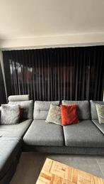 Dubbele plooiggordijn Ruud Zwart (grote venster), Ophalen, Zo goed als nieuw, Zwart