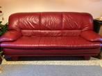 Canapé en cuir rouge, 200 à 250 cm, Banc droit, Enlèvement, Utilisé