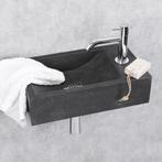 Differnz Patra handenwasser 40x23 cm met kraan blauwsteen, Doe-het-zelf en Bouw, Sanitair, Ophalen, Nieuw, Chroom, Wastafel