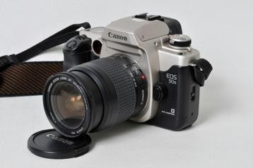 Canon EOS 50 E + 28-80 mm 3,5-5,6 + flitser + afstandsbedien beschikbaar voor biedingen