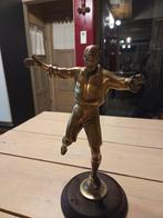 Prachtige oude zware bronzen voetballer persoonlijk ophalen, Antiek en Kunst, Ophalen
