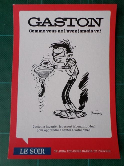Gaston Lagaffe - 4 cartes postales - 2011, Collections, Personnages de BD, Comme neuf, Autres types, Gaston ou Spirou, Enlèvement ou Envoi