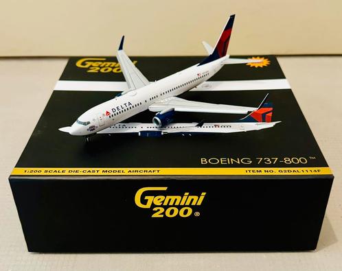 Gemini 200 - Boeing 737-800 Delta Air Lines - 1:200, Verzamelen, Luchtvaart en Vliegtuigspotten, Nieuw, Schaalmodel, Ophalen of Verzenden