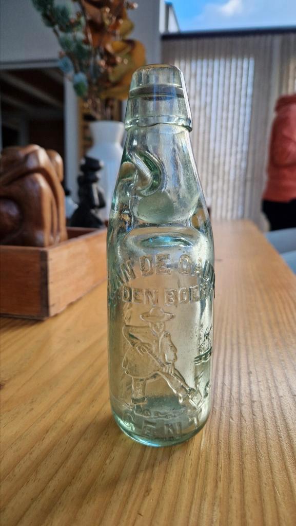 Bouteille en marbre j. van de Cauter Ghent, Collections, Marques & Objets publicitaires, Comme neuf, Enlèvement ou Envoi