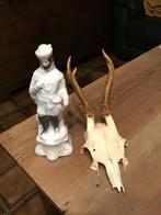 Statue ancienne de Saint Hubert en porcelaine de Bruxelles, Enlèvement ou Envoi