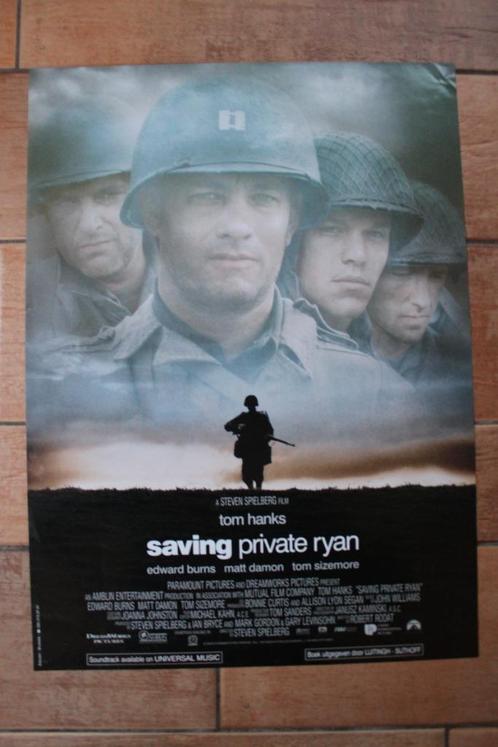filmaffiche Saving Private Ryan Tom Hanks filmposter, Verzamelen, Posters, Zo goed als nieuw, Film en Tv, A1 t/m A3, Rechthoekig Staand