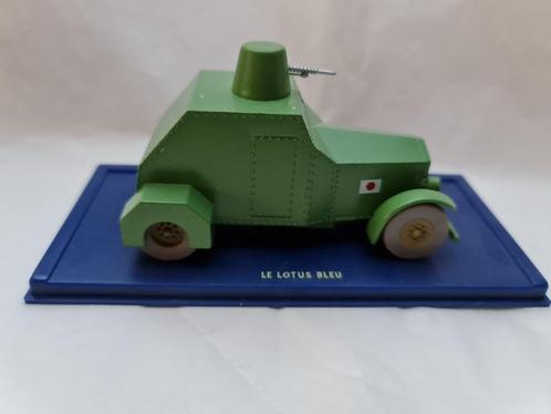Kuifje-Tintin - De Blauwe Lotus - groene tank 1/43, Hobby en Vrije tijd, Modelauto's | 1:43, Nieuw, Overige typen, Ophalen of Verzenden