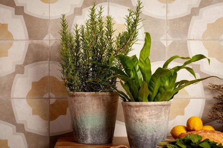 Vintage vloertegels - Peronda FS Farfalla Mustard - 45x45 cm, Huis en Inrichting, Slaapkamer | Beddengoed, Nieuw, Overige typen