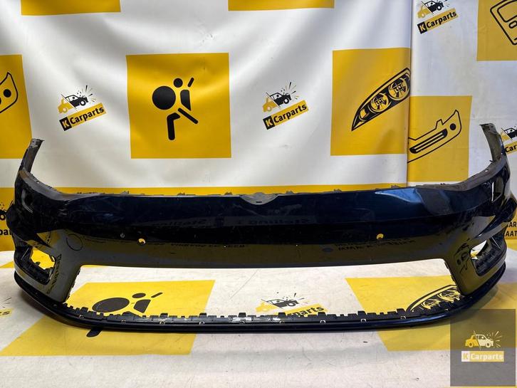 Voorbumper VW Golf 7 VII R-LINE 4XPDC KLS 5G0807221AL Bumper, Auto-onderdelen, Carrosserie, Bumper, Volkswagen, Voor, Gebruikt