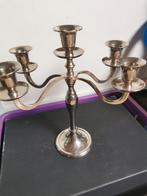 Heel mooie oude verzilverde kandelaar,, Antiek en Kunst, Ophalen of Verzenden