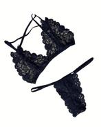 Ensemble, parure lingerie Marque Inconnue - Taille 85 B, Ophalen of Verzenden, Autre, Setje, Zwart