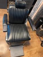 Barbierstoel, Huis en Inrichting, Stoelen, Ophalen, Zwart, Leer, Zo goed als nieuw