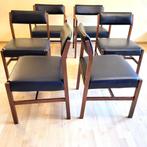 ✔️ Alfred Cox design voor R.Foster England 70's, Huis en Inrichting, Stoelen, Verzenden, Zwart, Design 70s', Zo goed als nieuw