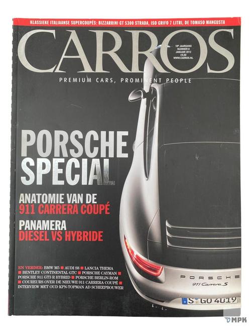 Carros Magazine Januari 2012 #8 Porsche Special, Boeken, Auto's | Folders en Tijdschriften, Gelezen, Ophalen of Verzenden