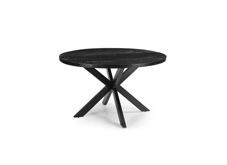 Tafel zwart Table noir, Huis en Inrichting, Tafels | Salontafels, Nieuw, 75 cm of meer, 100 tot 150 cm, 100 tot 150 cm, Rond, Overige houtsoorten