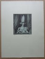 ERNST FUCHS / EVA MIT EINHORN / KLEURETS / 52x39cm / SIG, Enlèvement ou Envoi