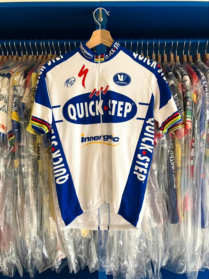 Tom Boonen Quickstep-Innergetic 2008 koerstrui, Fietsen en Brommers, Fietsaccessoires | Fietskleding, Gebruikt, Heren, Bovenkleding