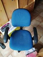 chaise de bureau, Blauw, Gebruikt, Bureaustoel, Ophalen
