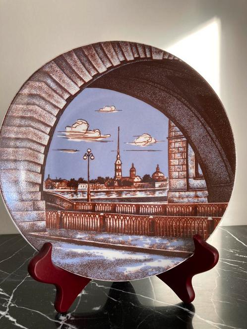 Bord Sint- Petersburg Rusland LFZ, Antiek en Kunst, Antiek | Wandborden en Tegels, Ophalen of Verzenden