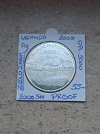 Uganda 2000 shillings 2000 AG ZEER SCHAARS OPL 5000 PROOF, Timbres & Monnaies, Monnaies | Afrique, Enlèvement ou Envoi
