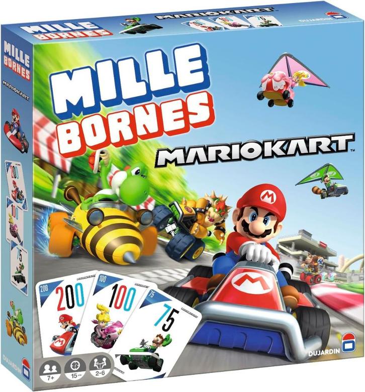 Jeu Mille Bornes - Mario Kart, Hobby en Vrije tijd, Gezelschapsspellen | Bordspellen, Zo goed als nieuw, Ophalen