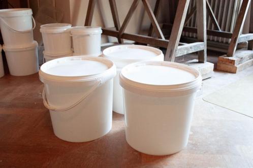 Plastic emmers met deksel, Huis en Inrichting, Emmers, Nieuw, Kunststof, Met deksel, Met handgreep, Ophalen