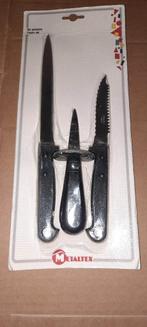 set visbestek van 3 stuks splinternieuw Metaltex, Huis en Inrichting, Ophalen of Verzenden, Nieuw