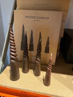 Ferm living twisted candles 4-set, Neuf, Brun, Bougie, Autres matériaux