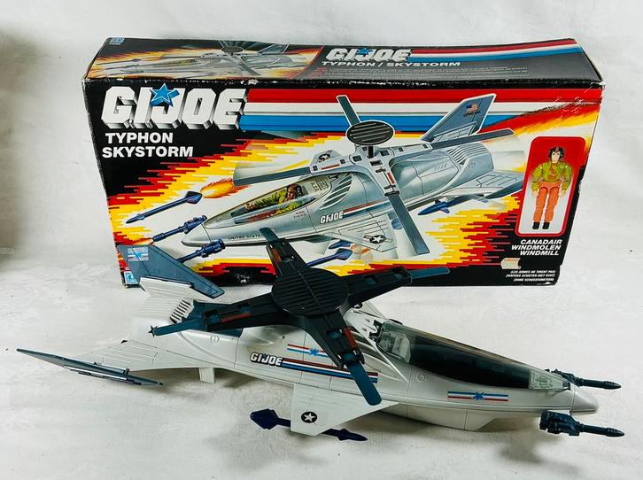 GI JOE Typhon skystorm helicopter Pawtucket 1988 Hasbro, Verzamelen, Speelgoed, Zo goed als nieuw, Ophalen of Verzenden