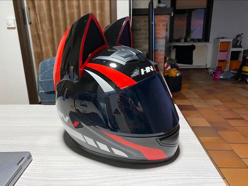 Brommer/motor helm. Maat m valt groot uit., Motoren, Kleding | Motorhelmen, M, Ophalen