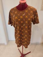 Beau t-shirt 100% coton bio jolis motifs dorés. MMM. T. S, Ophalen of Verzenden, Zo goed als nieuw, Korte mouw, Maat 36 (S)