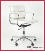 Vitra Eames ea 217 Wit Leder Gepolijst, Huis en Inrichting, Ophalen, Zo goed als nieuw, Wit, Bureaustoel