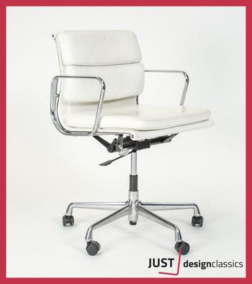 Vitra Eames ea 217 Wit Leder Gepolijst  beschikbaar voor biedingen