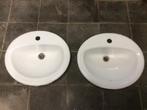 2 lavabos de salle de bains 40 cm, Ophalen, Gebruikt
