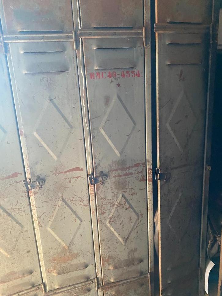 Ijzeren lockers 3 verschillende, Antiek en Kunst, Antiek | Meubels | Kasten, Ophalen