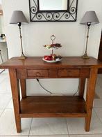 Teak sidetable h 80 cm b 100 cm, Huis en Inrichting, Tafels | Sidetables, Ophalen, Gebruikt, 50 tot 100 cm, Teakhout