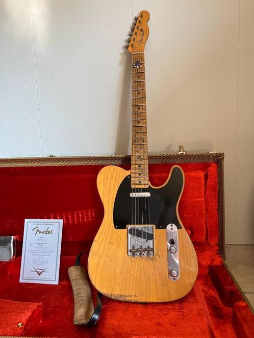 Fender Custom Shop '52 Telecaster Relic 2011 Butterscotch, Muziek en Instrumenten, Snaarinstrumenten | Gitaren | Elektrisch, Gebruikt