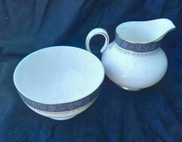 Royal Doulton SHERBROOKE melkkan en suiker kom schaal Antiek, Antiek en Kunst, Antiek | Servies los, Ophalen of Verzenden
