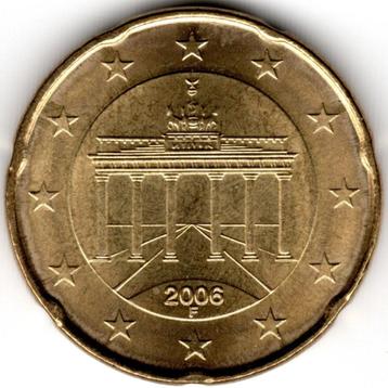 Allemagne : 20 Cent 2006 F Stuttgart KM#211 Ref16175, Enlèvement ou Envoi, Allemagne, 20 centimes, Monnaie en vrac