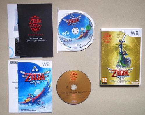 Zelda Skyward Sword + muziek cd voor de Nintendo Wii, Games en Spelcomputers, Games | Nintendo Wii, Zo goed als nieuw, Ophalen of Verzenden