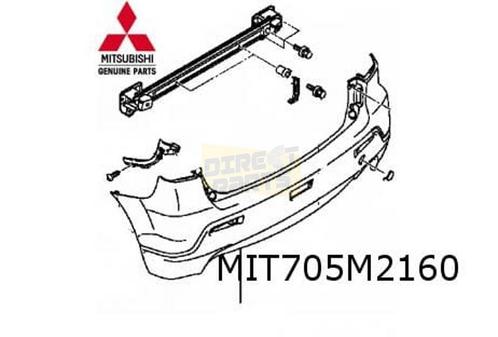 Mitsubishi ASX (-7/12) achterbumper (te spuiten) Origineel!, Auto-onderdelen, Carrosserie, Bumper, Mitsubishi, Achter, Nieuw, Verzenden
