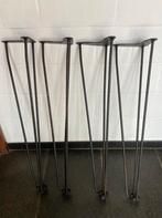 4 hairpin legs pour table, vintage 60s, Enlèvement ou Envoi