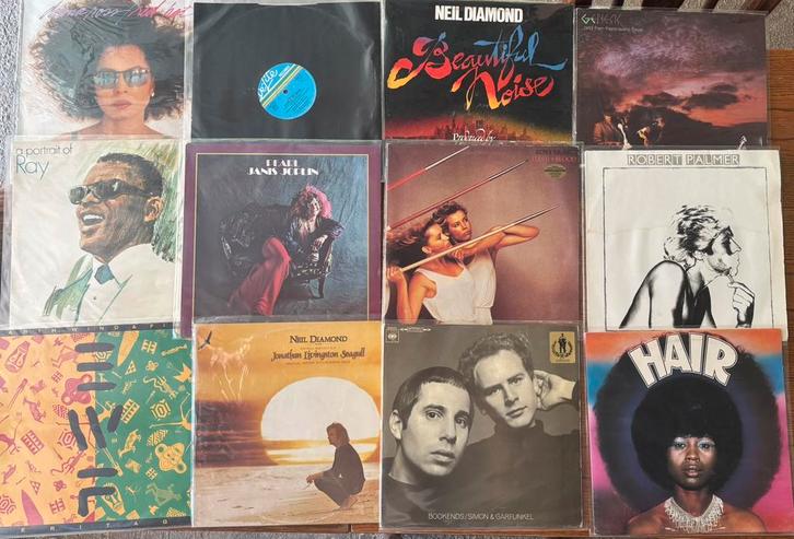 Lot +de 400 vinyles LP 33T, Cd's en Dvd's, Vinyl | Pop, Gebruikt, Ophalen