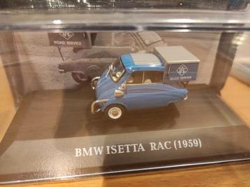BMW Isetta RAC 1959, 1:43 in vitrinedoosje met magazine  beschikbaar voor biedingen