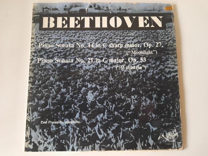LP Beethoven - Sonate 14 + 21 - Procopolis, Cd's en Dvd's, Vinyl | Klassiek, Ophalen of Verzenden