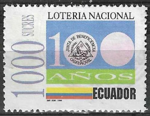 Ecuador 1993 - Yvert 1311 - 100 jaar Nationale Loterij (ST), Postzegels en Munten, Postzegels | Amerika, Gestempeld, Verzenden