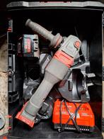 Milwaukee 125mm haakse slijper + 8ah + snellader, Ophalen of Verzenden, Zo goed als nieuw